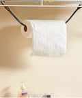 32 Inch Heavy Duty Bungee Cords With Hooks 8mm Elastic Rope holding paper towel on rack