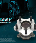 Rear Wheel Bearing And Hub Assembly For Nissan Rogue And Rogue Select With ABS, 5-Lug, close-up view