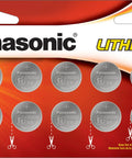 Cr2032 3V Lithium Coin Cell Batteries In Child Resistant Packaging Delivering Heavy Duty Power In A Top Shelf Ten Pack.