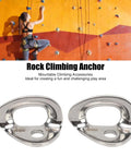 Heavy Duty 316 Stainless Steel Bolt Hanger, Tough As Nails Aerial Climbing Anchor With Bulletproof Grip For Weather Resistant Outdoor Rigging And Weekend Builds, close-up of two climbing anchors.