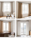 Heavy Duty Adjustable Curtain Rods For Windows 32 To 120 Inches Black 1 Inch Diameter Built To Last Sturdy Rods For Bedroom Kitchen