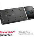 8 Outlet USB Wall Tap Surge Protector Power Strip With 2 USB Ports Go To Desk Charger Noise Filter Universal Compatibility