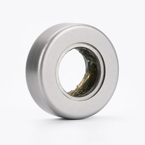 2 Pack T101 904A1 Thrust Tapered Roller Bearings, 1.01 Inch Inner Diameter, side view of chrome steel bearing