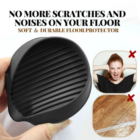 Four Pack Three Inch Round Rubber Furniture Caster Cups Delivering Real Floor Defense With Scratch Safe Cushioning and Dead Stop Grip.