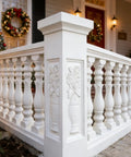 105Cm Balcony Spacer Column Molds For 90Cm Railing Styles Round Bottle Square Lotus Chrysanthemum on villa deck