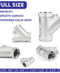Beefy Heavy Duty 304 Stainless Steel Y Strainer 2 Inch NPT Female Filtration With 80 Mesh Screen for piping systems