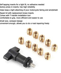 Brass Self Tapping Inserts With T Handle Installation Tool For Batwing Motorcycle Fairing Repair Kit 1996 To 2017 M10 Threads Secure Fasteners No Adhesive Needed, brass inserts and tool