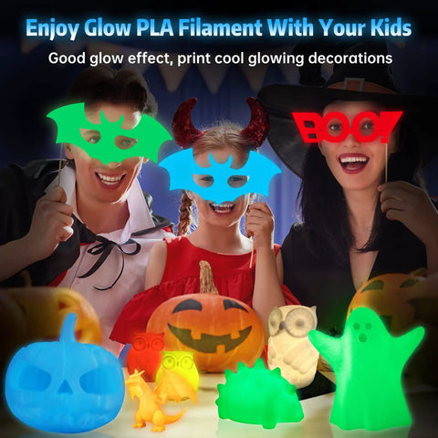 Sick Glow In The Dark PLA Filament For 3D Printing 1kg Spool Blue Hue Phosphorescent Blend That Glows Under UV Rays After Long Exposure Legit Drop For Creative Crafting And Sweet Night Displays