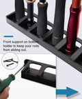 Close-up of Vertical Fishing Rod Holder Rack for Garage Wall and Ceiling Mount Black 1 Pair with multiple rods inserted.