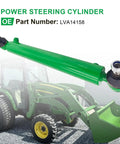 Power Steering Hydraulic Cylinder For John Deere Tractors And Telehandlers, Compatible With 4120 4320, Replaces LVA14159, shown with tractor