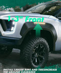 Front Lift Kit 1 To 3 Inch For Ford Ranger 1998 2011 installed showing increased front stance and tire clearance