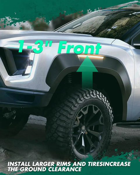 Front Lift Kit 1 To 3 Inch For Ford Ranger 1998 2011 installed showing increased front stance and tire clearance
