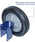 2 Pack Gate Wheel For Round Tube Gates One And Five Eighths Inch To Two Inch Diameter Durable Rubber And Solid Steel Plate Wheel.
