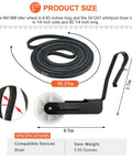 Dryer Drum Belt And Pulley Kit For Whirlpool Kenmore Replacement 341241 691366 Belt Idler Pulley with measurements visible.