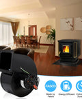 Living room with Replacement PU-4C447 Convection Blower For Englander And England Pellet Stoves next to a stove