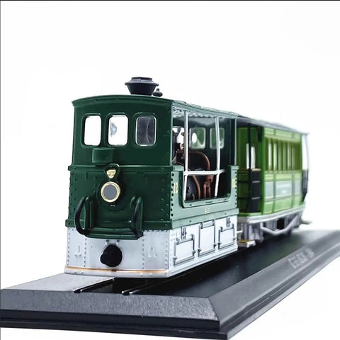 1/87 Scale Swiss G3-3 Rail Tram Vintage 1894 Steam Locomotive Model With Display Base showcasing detailed design