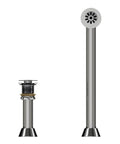 Heavy Duty Direct Drain And Overflow Assembly With Smooth Push Pop Up Action Made From Dang Solid Brass features polished chrome finish.