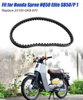 Honda 23100 GK8 870 Drive Belt For Spree NQ50 Elite SB50P Replacement Noise Reducing High Elasticity Belt For Quieter Starts Smoother Acceleration And Long Lasting Performance, black scooter drive belt