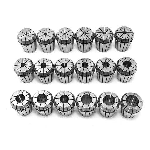 ER32 Spring Collet Set, 18-Piece Beefy Aluminum Box, 3/32 To 3/4 Inch Shanks, Perfect For Boring, Drilling, Tapping, Engraving, And Milling Lathe Tools, Built From Hardened Alloy Spring Steel