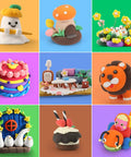 Colorful clay creations from Air Dry Clay Kit For Kids With 158 Colors And Sculpting Tools, DIY Modeling Clay Set For Arts And Crafts.