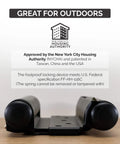 Adjustable Double Action Spring Hinge For Saloon And Cafe Doors Self Closing Dual Swing Door Hardware 6 Inch Matte Black Finish