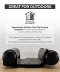 Adjustable Double Action Spring Hinge For Saloon, Swinging Or Cafe Doors Self Closing Dual Swing 6 Inch Oil Rubbed Bronze
