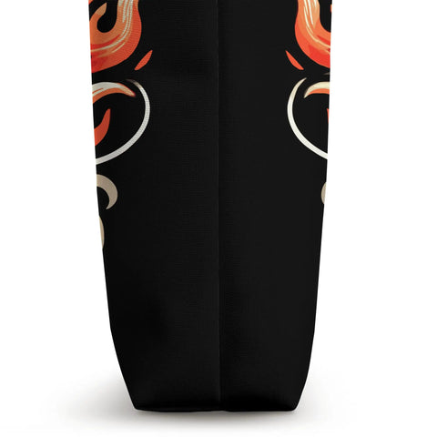 Side view of Fan Favorite Dragon Boat Racing Inspired Tote Bag For Dragon Boat Festivals And Races Vibrant Artwork.
