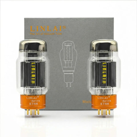 KT88 Vacuum Tubes Matched Pair 2 Pack Aurora Series Audio Tubes With High Purity Ceramic Supports Low Leakage Carbon Coated Plate