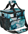 Insulated Picnic Backpack For Men And Women With A Super Roomy 12x8.7x10 Inch Interior Keeps Lunch Fresh All Day, marble design