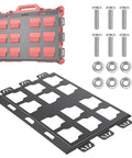 2 Pack Metal Mounting Plates With 100 Lb Load Capacity for tool storage box and screws