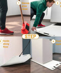Premium Appliance Moving Sliders With Pull Strap For Tile And Hardwood Floors in use for moving heavy appliances