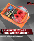 6 Pin DC CDI Box Replacement for GY6 Engines 50cc to 250cc, orange casing with visible wiring and circuitry.