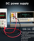 Variable DC Power Supply Pro Grade 0 To 50V 0 To 6A 150W with LED display and cables displayed in laboratory setting