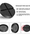 Floor Jack Pads Universal Rubber Pinch Weld Protector Pads Pucks For Car Lift Frame Rail Protection Garage Safe Jacking