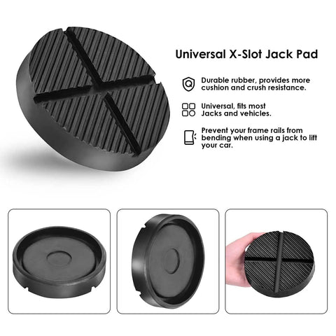 Floor Jack Pads Universal Rubber Pinch Weld Protector Pads Pucks For Car Lift Frame Rail Protection Garage Safe Jacking