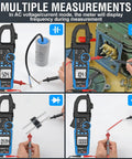 All In One Handy Clamp Meter Multimeter with Auto Ranging 6000 Counts True RMS for AC and DC Voltage and Current measurements