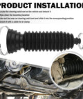 Two Pack Thick Silicone Tie Rod Boot Kit For Rack And Pinion Large Caliber Cuttable Inner Boots With Ties And Clamps Heavy Duty