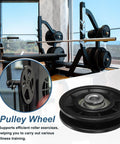 Heavy Duty Nylon Bearing Gym Pulley Wheel Set With Steel Shafts For Cable Machines Home Gym And Garage Door Training 70mm Diameter black pulley wheel on cable machine