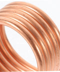 Close-up of copper cooling loop for 550 540 Brushed RC Boat Water Cooling Ring Kit With Copper Tube Cooling Loop For Brushed Motor