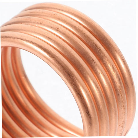 Close-up of copper cooling loop for 550 540 Brushed RC Boat Water Cooling Ring Kit With Copper Tube Cooling Loop For Brushed Motor