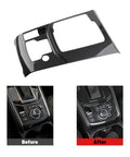 Mazda CX 5 Center Console Cover Kit Upgrade With Gear Panel And Gear Shift Knob Trim In ABS Carbon Fiber Style Before and After