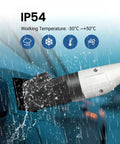 No Sweat Gb-T To Type-2 Ev Charging Adapter 32-Amp 3-Phase Ac Evse Charger with IP54 waterproof connector in rain.