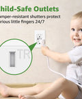 Fresh Vibe Night Light Wall Outlet Cover With Dual Usb Type A And C Fast Charging Ports Easy Toggle Switch Plate with child-safe design.