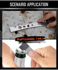 Two-Piece Pry Bar Set With Stainless Steel Flat Pry Bars And Hex Driver Function used for rusted bolt removal and bottle opening