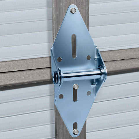 Installed 2 Pack Heavy Duty Hinges For Garage Doors 14G Galvanized Steel For Residential Doors Rust Resistant Easy DIY Install