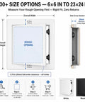 Sleek Quick Swap Access Panel 10X18 Inch Featuring Magnetic Aluminum Frame And Tough Galvanized Steel for drywall ceiling installation guide.