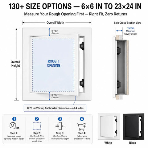 Sleek Quick Swap Access Panel 10X18 Inch Featuring Magnetic Aluminum Frame And Tough Galvanized Steel for drywall ceiling installation guide.