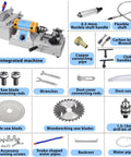 Heavy Duty Flex Shaft Bench Grinder For Jewelry Drilling Jade Carving Wood Crafting And Metal Finishing That Handles The Daily Grind Like A Champ For Every DIY Workspace with various attachments and tools.