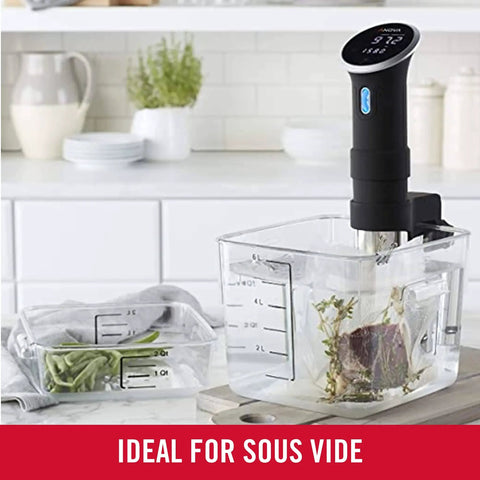 Space Saving Square 12 Quart Clear Food Storage Container For Kitchen Meal Prep And Sous Vide No Lid Durable Polycarbonate
