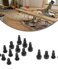 T15 Torx Security Doorbell Screws Kit, 16 Pcs Black Carbon Steel in workshop setting